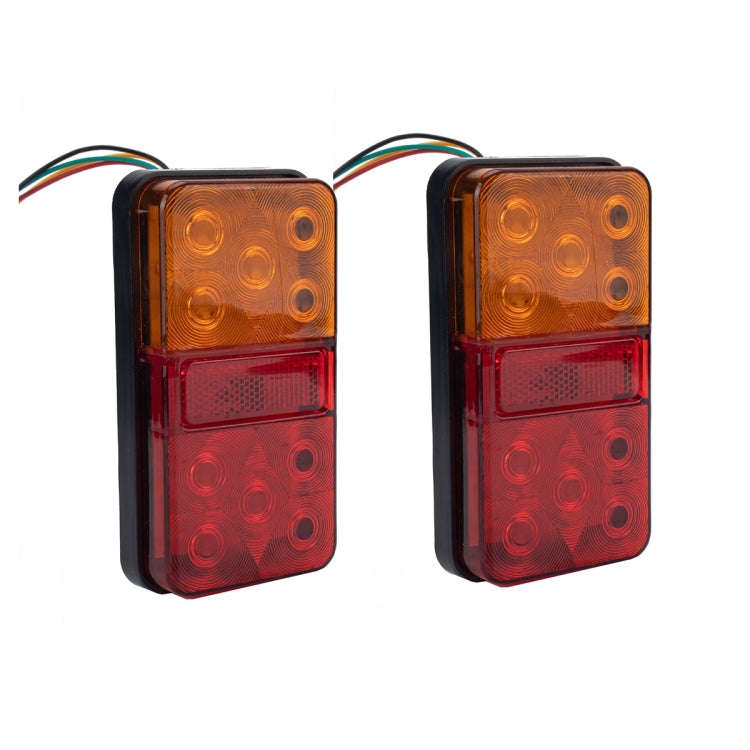 2 PCS Trailer / Truck H-type Long Strip 10LEDs Tail Light Set, 10LEDs H-type