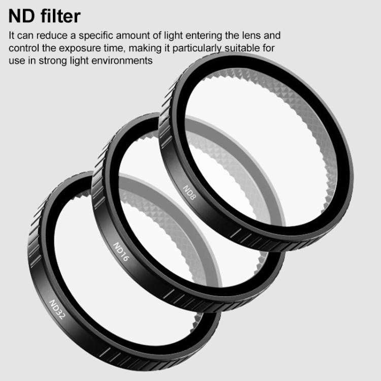For DJI Action 5 Pro Camera Lens Filter, CPL, ND8, ND16, ND32, ND64, UV, Diffusion 1/4