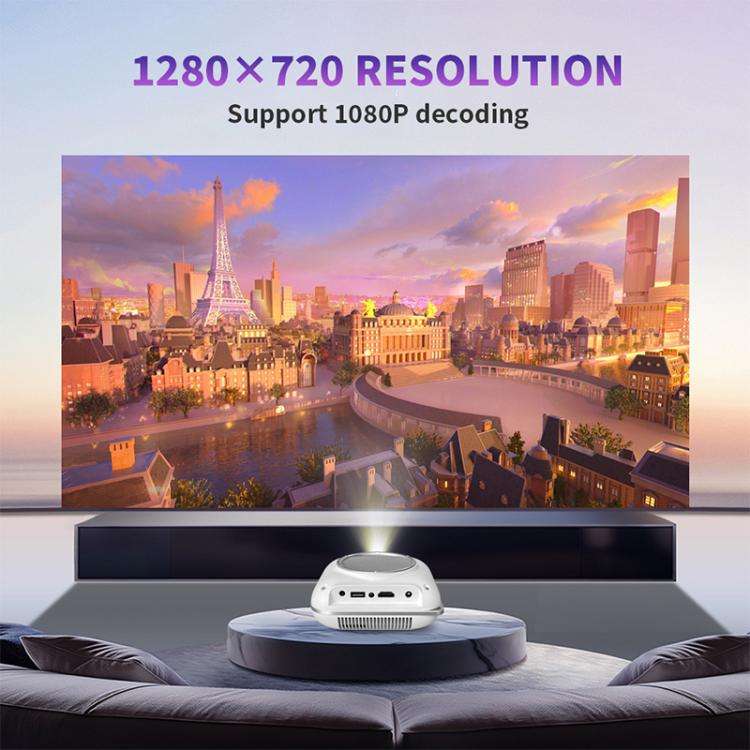 Cheerlux C1 Android Version 1280x720P 100ANSI Bluetooth 5.1 Smart Projector, US Plug, UK Plug, AU...