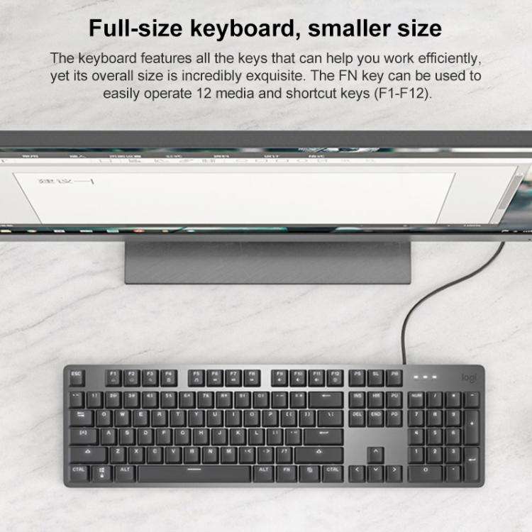 Logitech K845 Backlit Mechanical Wired Keyboard, Cable Length: 1.8m, TTC Brown Axis, TTC Red Axis...