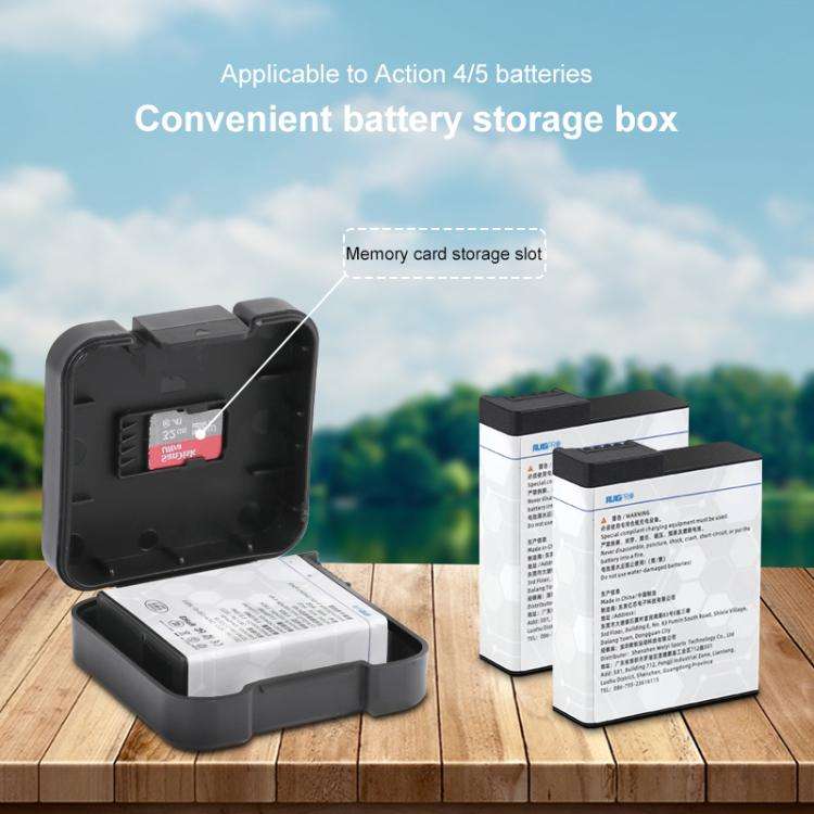 Battery & Memory Card Storage Box, For DJI Osmo Action 5 Pro / 4