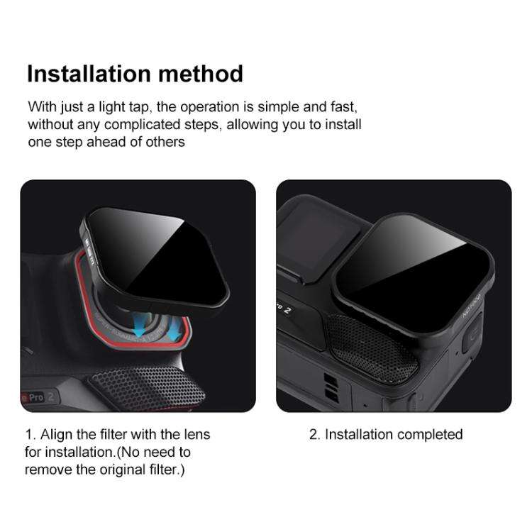 For Insta360 Ace Pro 2 Camera Lens Filter, CPL, ND8, ND16, ND32, ND64