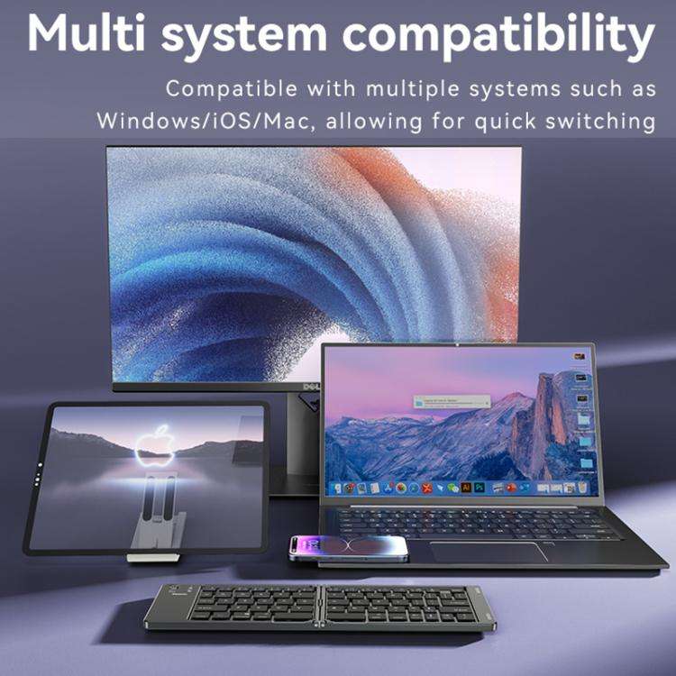 Yesido KB27 Ultra Slim Mini Two-Fold Portable Bluetooth Keyboard