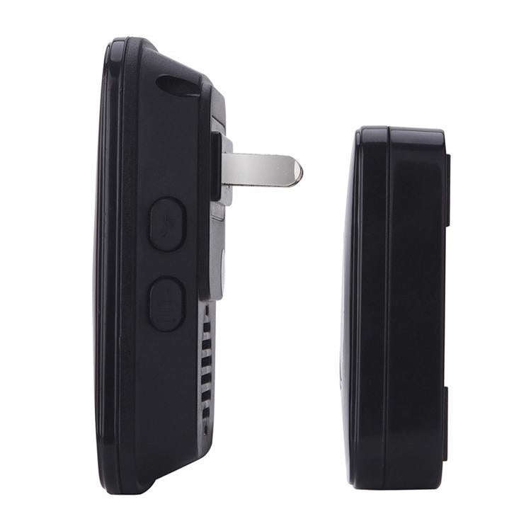 CACAZI A10 300m Long Range No Battery Waterproof LED Light Smart Wireless Doorbell, US Plug, UK Plug