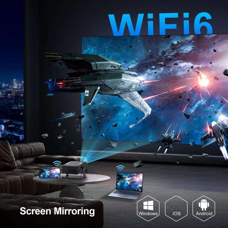 WOWOTO WWT-BL15 Android 11 LCD Display 720P 120ANSI Smart Projector, WWT-BL15