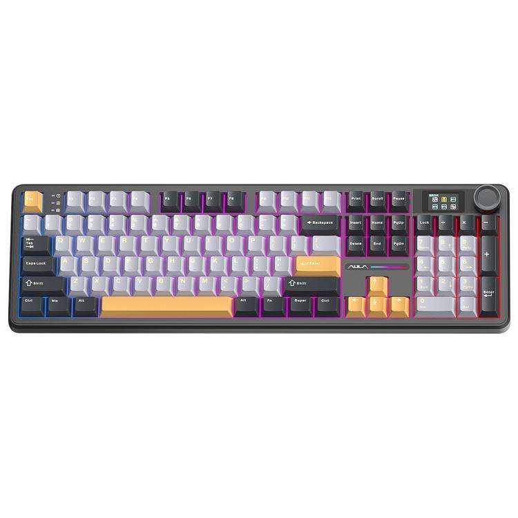 AULA F108 Pro 108 Keys Wired/2.4G/Bluetooth Three Model Customizable RGB Gaming Mechanical Keyboard