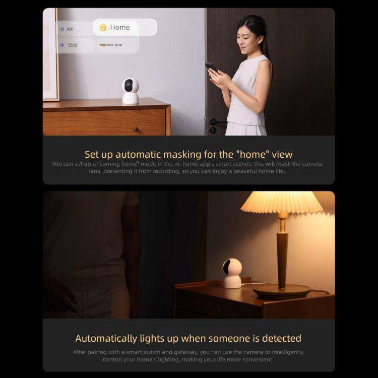 Original Xiaomi Smart Camera 4C 3.5K AI Detection 6MP Full Color Night Vision WiFi 6 Home Securit...