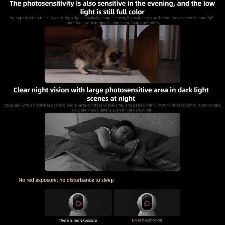 Original Xiaomi Smart Camera 4C 3.5K AI Detection 6MP Full Color Night Vision WiFi 6 Home Securit...