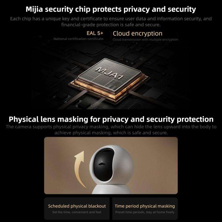 Original Xiaomi Smart Camera 4C 3.5K AI Detection 6MP Full Color Night Vision WiFi 6 Home Securit...