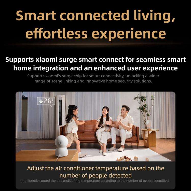 Original Xiaomi Smart Camera 4C 3.5K AI Detection 6MP Full Color Night Vision WiFi 6 Home Securit...