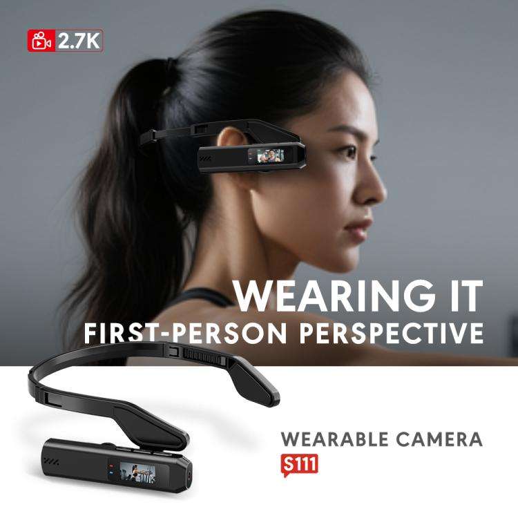 S111 2.7K 110-degree Wide Head-Mounted Sports Camera