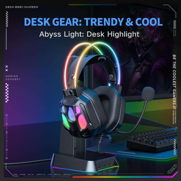 ONIKUMA X89 RGB Wired Earphone with Microphone, X89