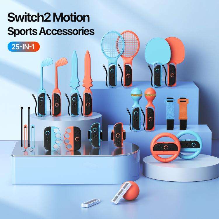 DUX DUCIS 25 in 1 Gaming Motion Sensor Accessory Sports Controller Set, For Nintendo Switch 2