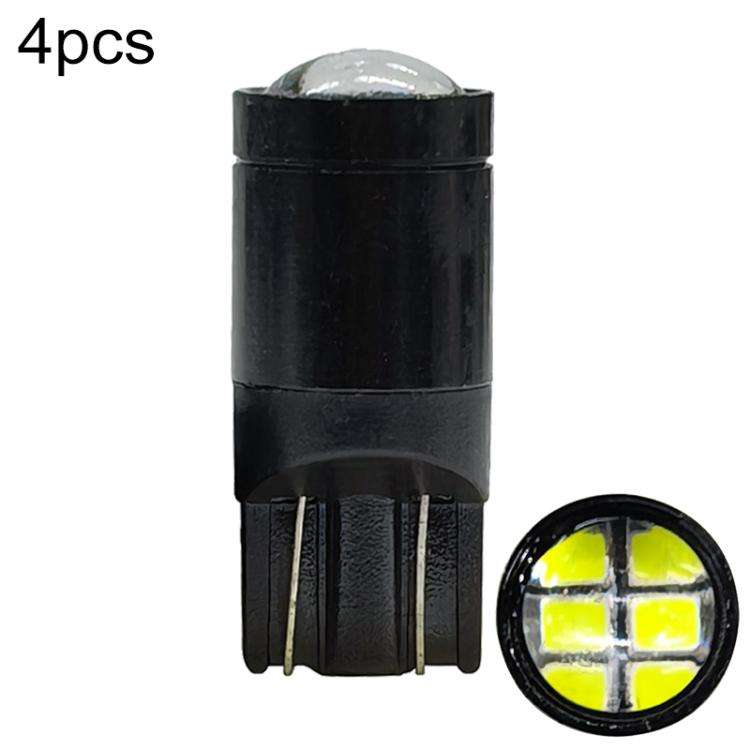 4pcs T10 3014-6SMD Car Clearance Lights License Plate Lamp, 3014-6SMD