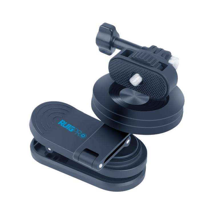 RUIGPRO Magnetic Backpack Clip Mount for Phone & Camera, Clip, Clip + Base, Clip + Base + Adapter
