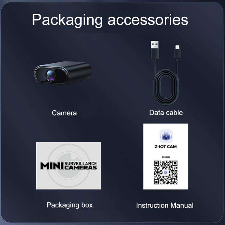 X7 HD Infrared Night Vision Mini Smart WiFi Camera Motion Detection Monitor, X7
