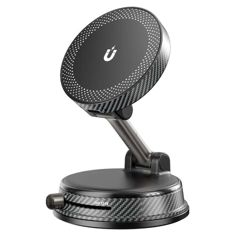 A14 Foldable Vacuum Strong Magnetic Car Wireless Charger Phone Holder, A14 (Black), A14 (Orange)