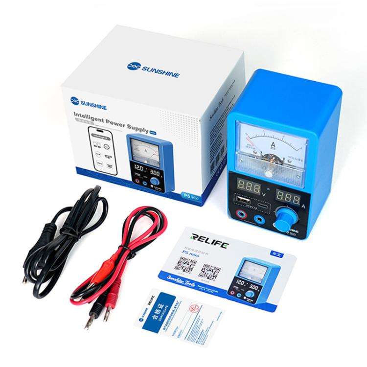 SUNSHINE P5 Mini 5V / 3A Dual Display Smart Power Supply with Pointer-type Ammeter, US Plug, EU Plug