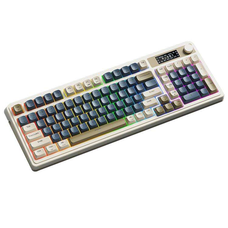 AULA S99 Pro 99 Keys Wired/2.4G/Bluetooth Three Model RGB Mechanical Feel Membrane Keyboard