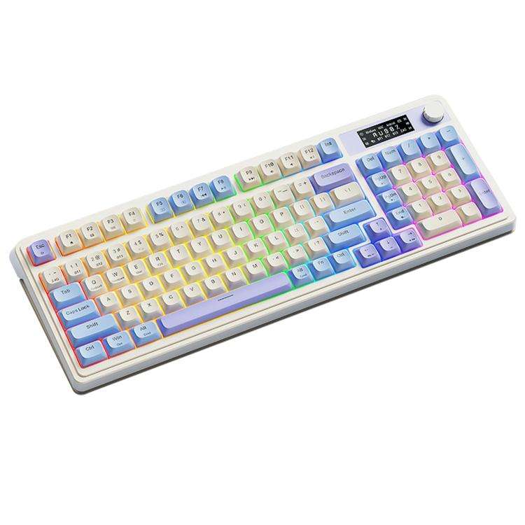 AULA S99 Pro 99 Keys Wired/2.4G/Bluetooth Three Model RGB Mechanical Feel Membrane Keyboard