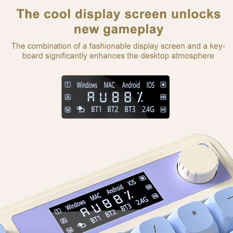 AULA S99 Pro 99 Keys Wired/2.4G/Bluetooth Three Model RGB Mechanical Feel Membrane Keyboard