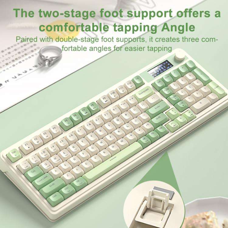 AULA S99 Pro 99 Keys Wired/2.4G/Bluetooth Three Model RGB Mechanical Feel Membrane Keyboard