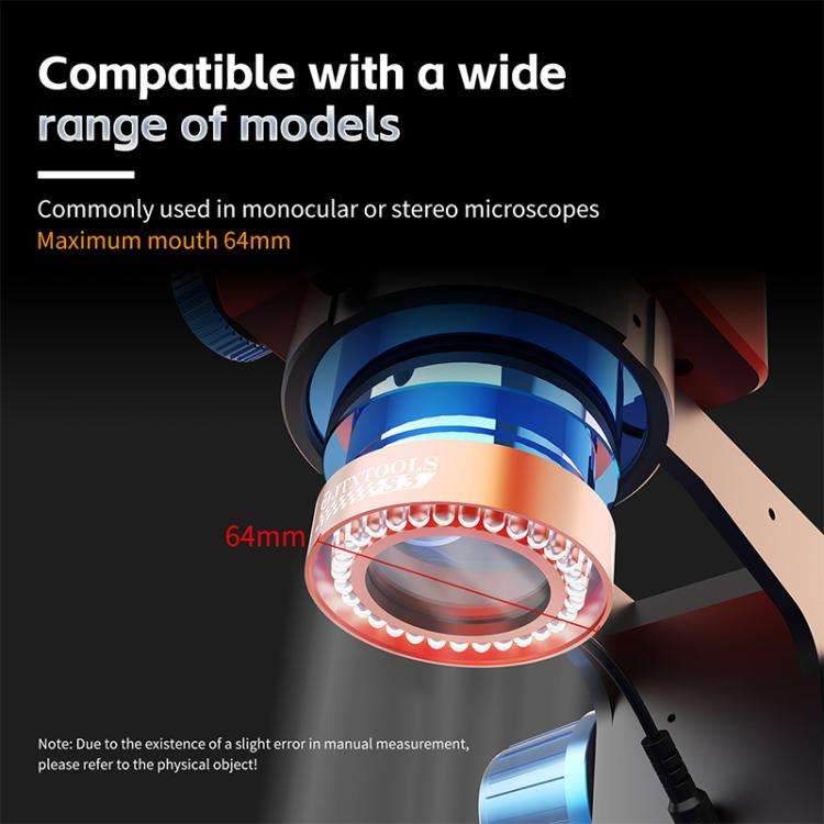 JTX S3 Aluminum Alloy 31Pcs High Brightness LED Microscope Dustproof Light Source, JTX S3