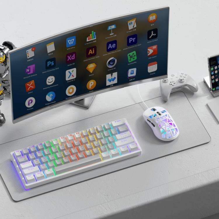 SOLAKAKA SM901 Hollow RGB Light Wired Gaming Mouse, SM901