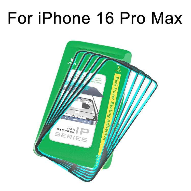 2UUL IP Series Back Cover Sealing Adhesive (5pcs/Box), For iPhone 17 Pro Max, For iPhone 17 Pro, ...
