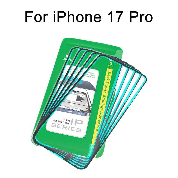 2UUL IP Series Back Cover Sealing Adhesive (5pcs/Box), For iPhone 17 Pro Max, For iPhone 17 Pro, ...