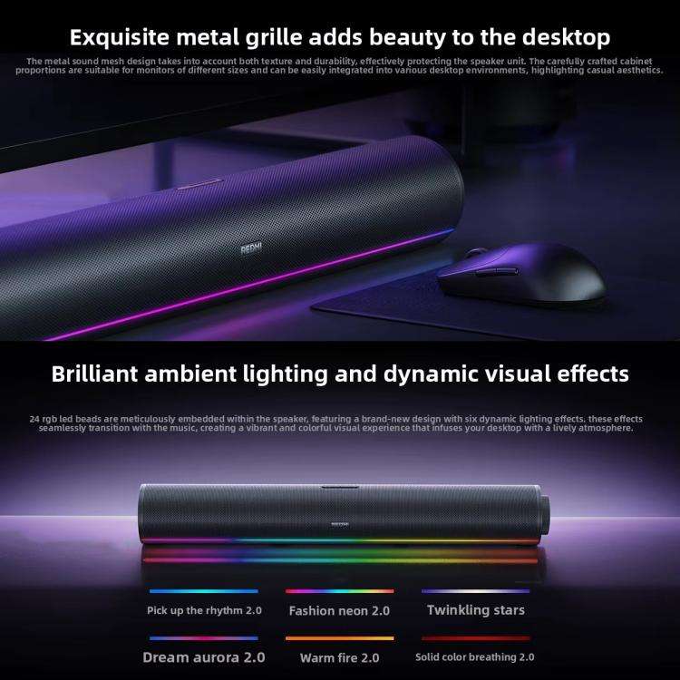 Original Xiaomi Redmi Computer Speaker 2 Pro RGB Light Desktop Stereo Soundbar