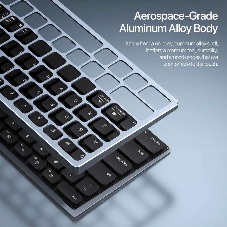 DUX DUCIS LK Pro Series Universal Dual-Mode Aluminum Alloy Wireless Keyboard With Touch Digital P...