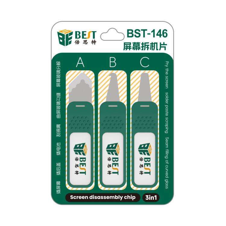 BEST BST-146 3 in 1 Disassembly Steel Pry Plate Set, BEST BST-146