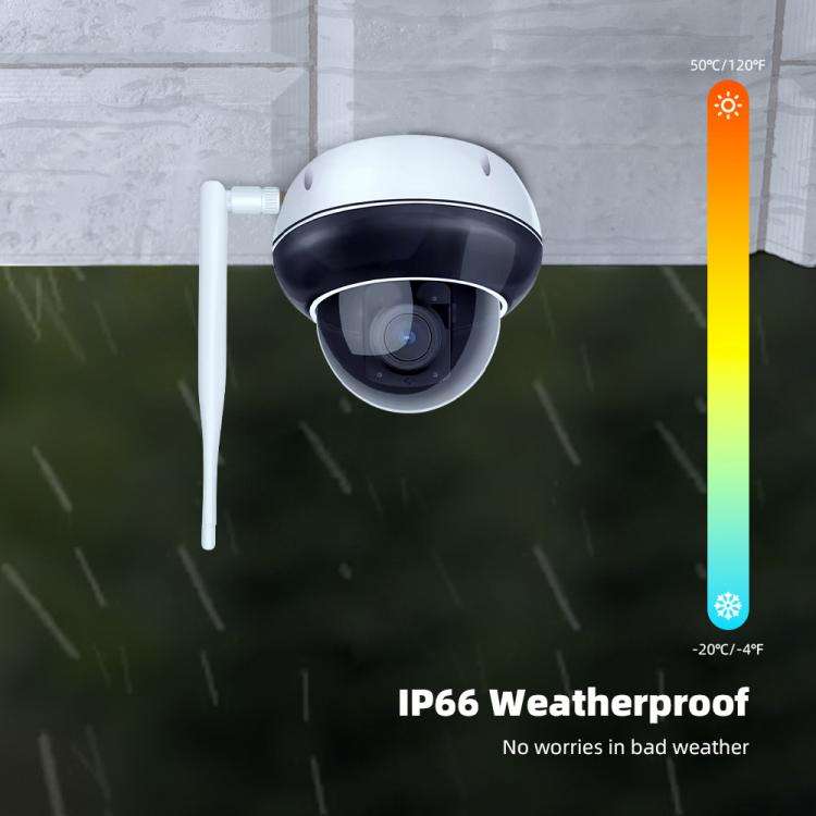 RH-D05 5MP 5X Optical Zoom PoE & Wi-Fi Outdoor Dome Security Camera, RH-D05