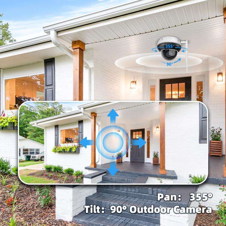 RH-D05 5MP 5X Optical Zoom PoE & Wi-Fi Outdoor Dome Security Camera, RH-D05