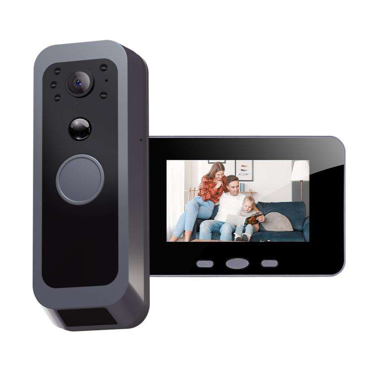 RH-TPD10-W 4 inch IPS Screen Tuya Smart Two-Way Audio Intercom WiFi Video Doorbell