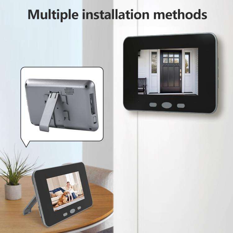 RH-TPD10-W 4 inch IPS Screen Tuya Smart Two-Way Audio Intercom WiFi Video Doorbell