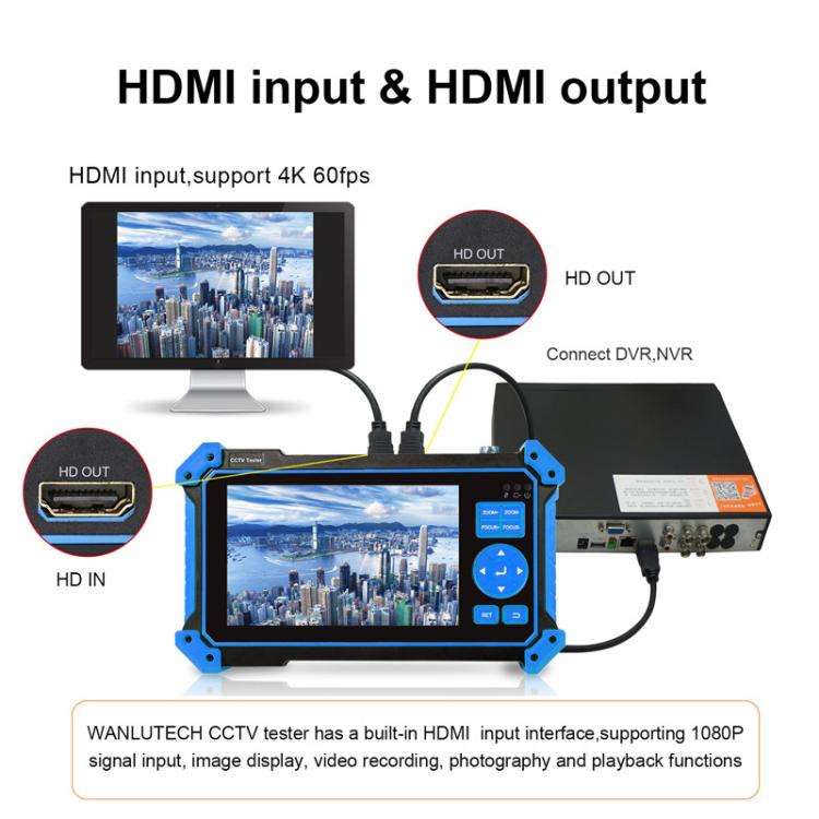 HD-3100Pro Engineering Treasure 5 in 1 Coaxial Video Surveillance Tester, US Plug, EU Plug, UK Plug