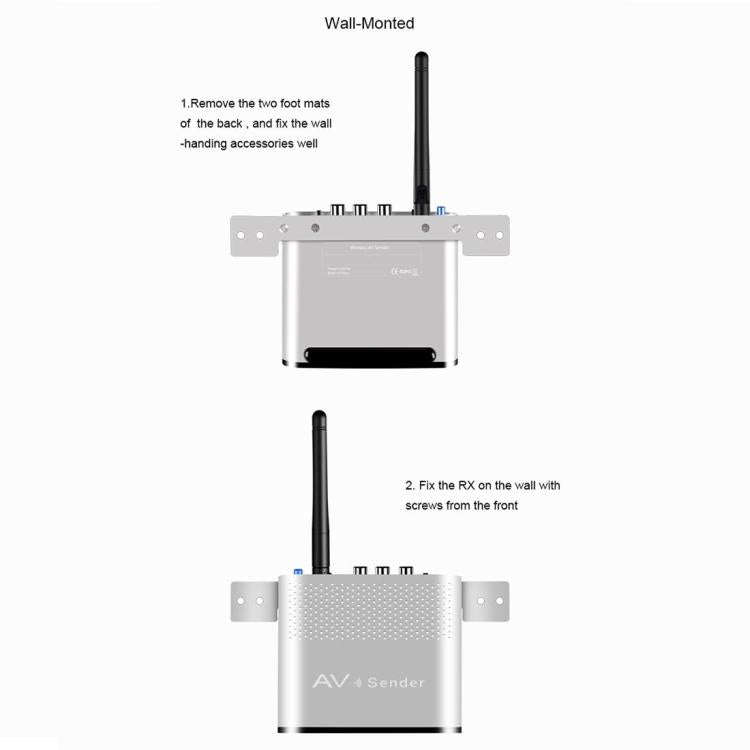 Measy AV530-2 5.8GHz Wireless Audio / Video Transmitter + 2 Receiver, Transmission Distance: 300m...