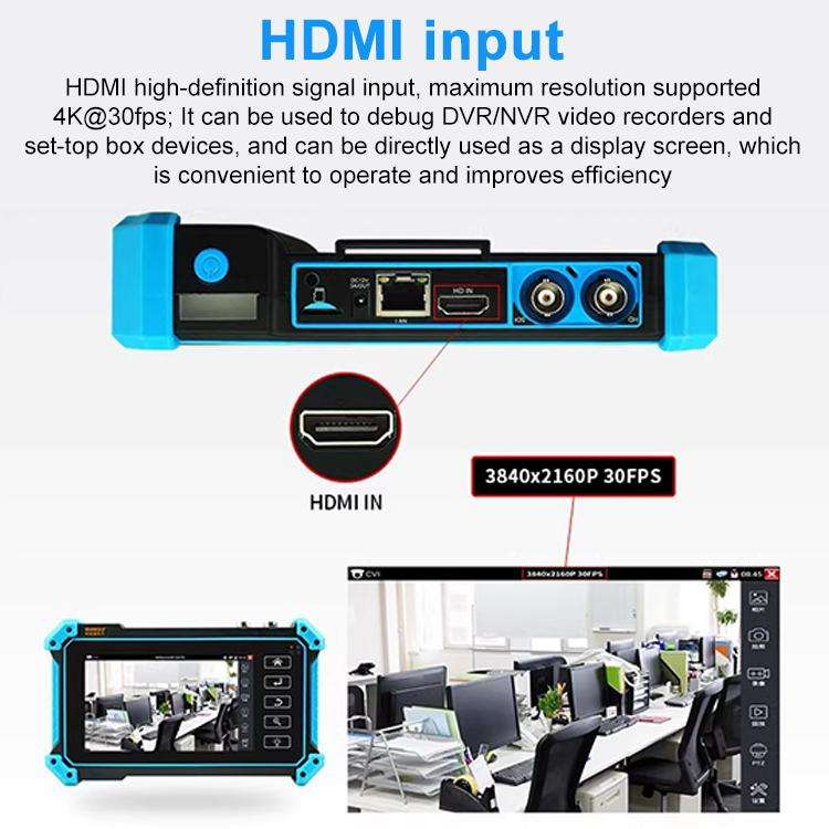 IPC-5100 Plus 4K Network Coaxial Simulation Engineering Video Surveillance Tester, US Plug, EU Pl...
