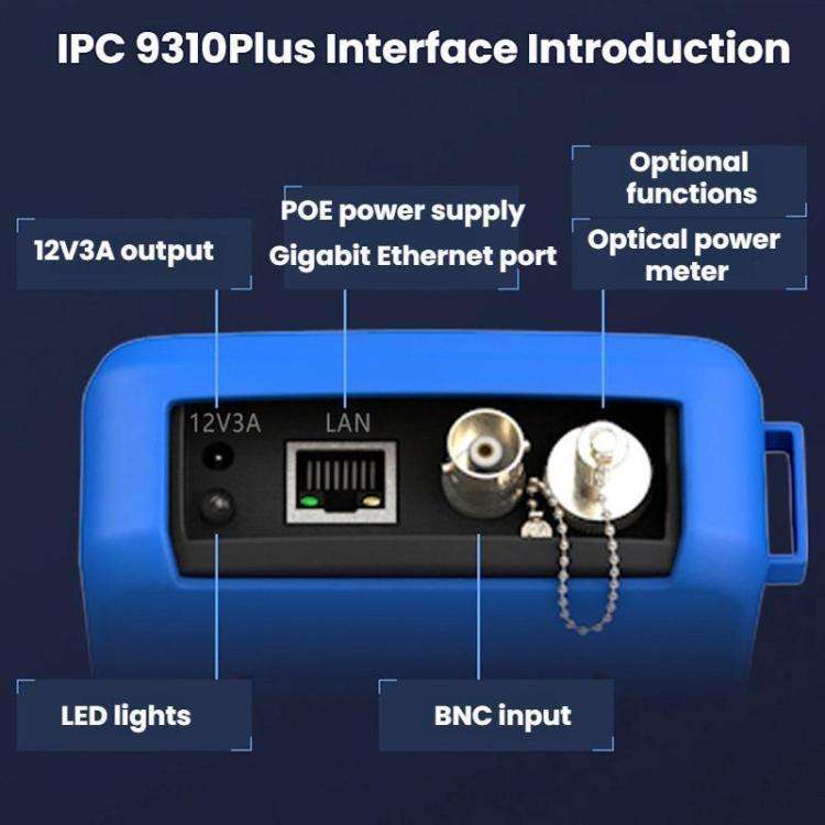 IPC9310Plus 4.5 Inch HD Screen Engineering Tester Network Analog Coaxial Video Surveillance Teste...