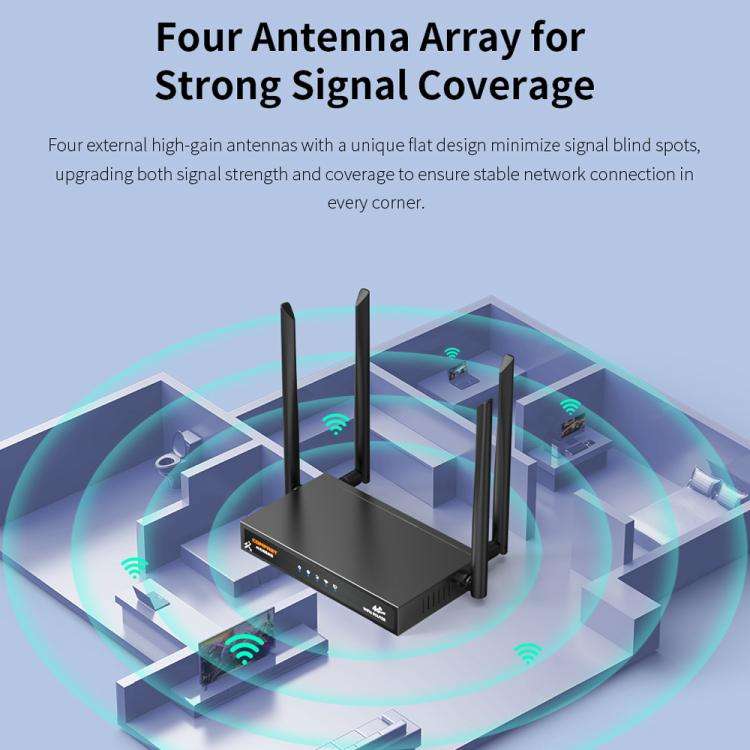 COMFAST CF-E15 Industrial Grade 4G SIM to Ethernet / WiFi Router, CF-E15