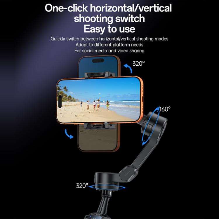 Yesido SF32 Pro Telescopic 3-Axis Gimbal Selfie Stick with AI Module, SF32 Pro