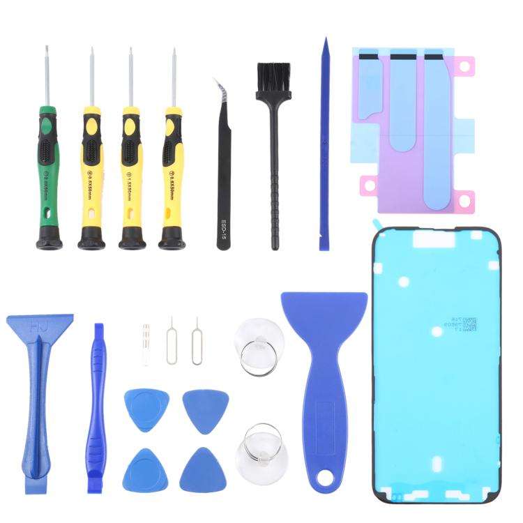 JIAFA JF-8182 21 in 1 Battery Adhesive + Waterproof Adhesive + Repair Tool Set, For iPhone 17 Pro...