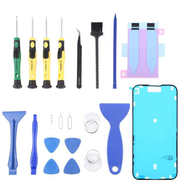 JIAFA JF-8182 21 in 1 Battery Adhesive + Waterproof Adhesive + Repair Tool Set, For iPhone 17 Pro...
