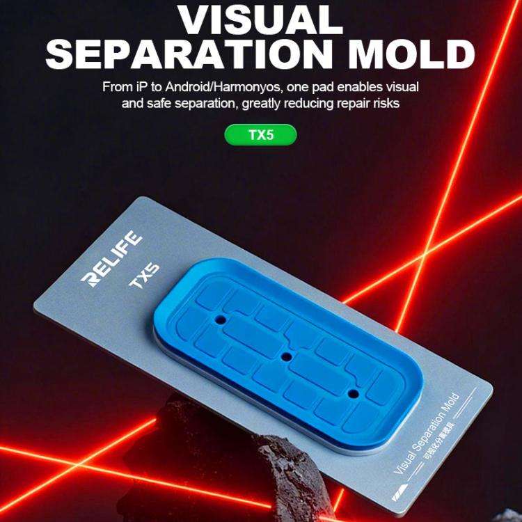 Relife TX5 Visual Separation Mold For iPhone 12-17 Pro Max and Android Phones
