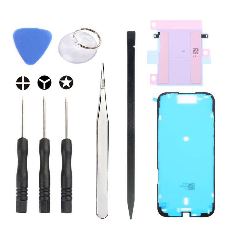 JIAFA JF-8162 9 in 1 Battery Adhesive + Waterproof Adhesive + Repair Tool Set, For iPhone 17 Pro ...
