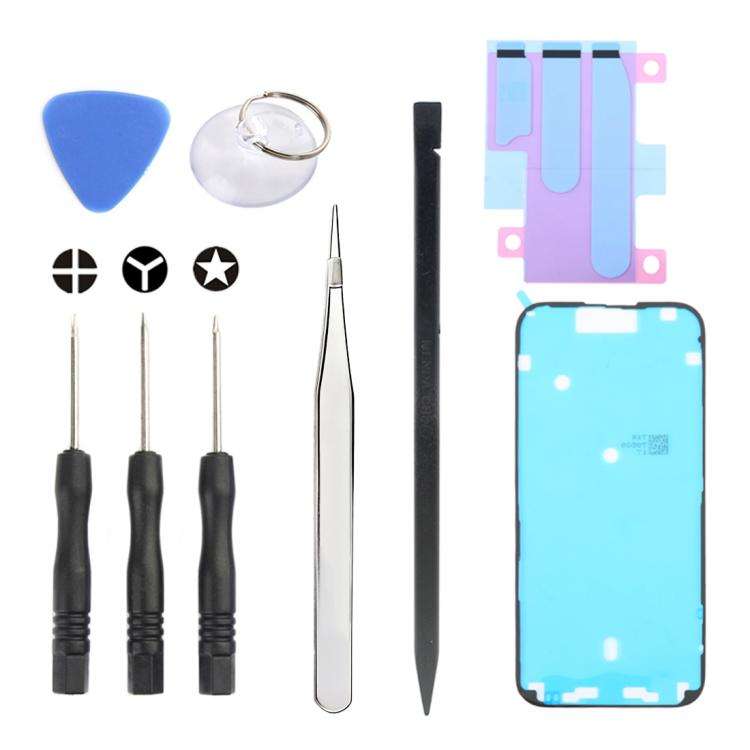 JIAFA JF-8162 9 in 1 Battery Adhesive + Waterproof Adhesive + Repair Tool Set, For iPhone 17 Pro ...