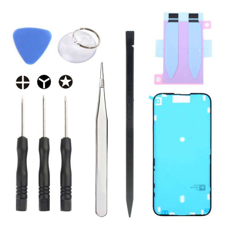 JIAFA JF-8162 9 in 1 Battery Adhesive + Waterproof Adhesive + Repair Tool Set, For iPhone 17 Pro ...