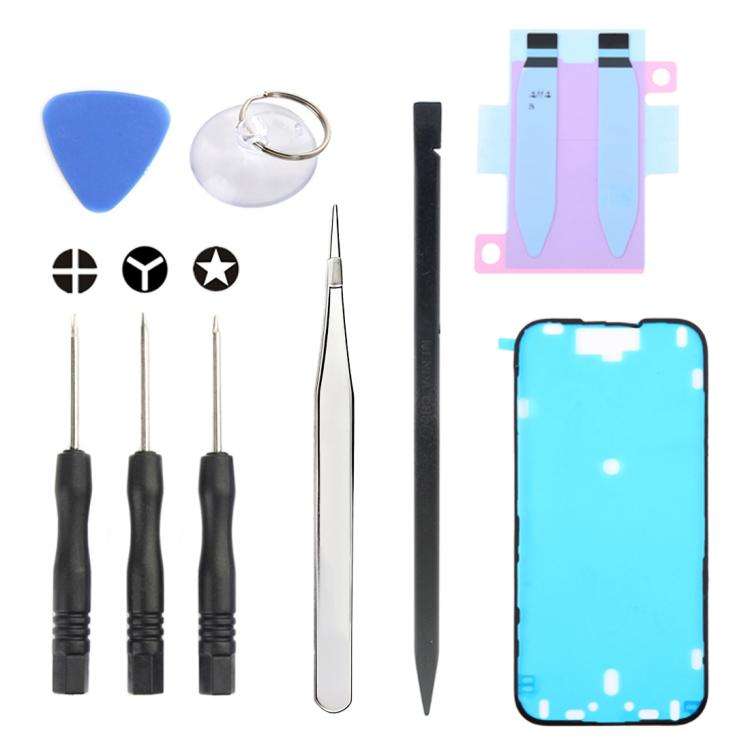 JIAFA JF-8162 9 in 1 Battery Adhesive + Waterproof Adhesive + Repair Tool Set, For iPhone 17 Pro ...